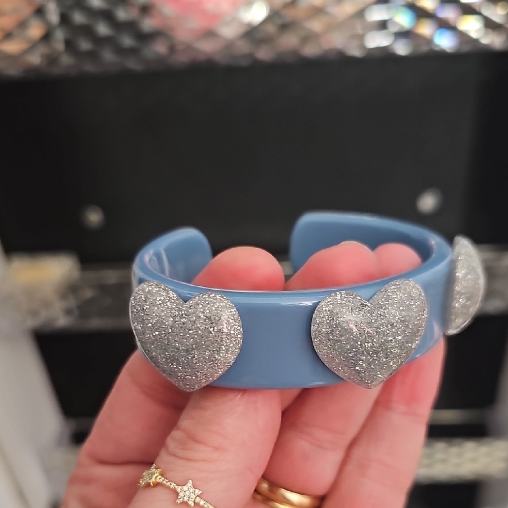 Colorful Heart Bangle Set - Picture 3 of 7